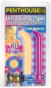 ULTRA SLIM G-SPOT W/SLEEVE-FLESH