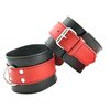 RESTRAINT ANKLE SOFT LEATHER RED/BLACK