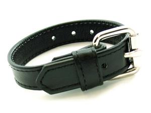 COCK RING LEATHER W/BUCKLE BLACK 5-9