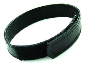 COCK RING LEATHER VELCRO BLACK