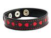 COCK RING LEATHER W/RED HEART