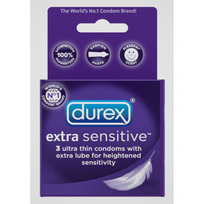 DUREX EXTRA SENSITIVE LUBRICATED 3PK  - R129
