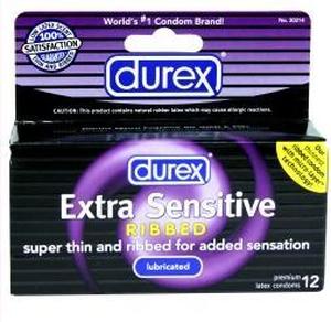 DUREX EXTRA SENSATIVE RIBBED 12 PACK