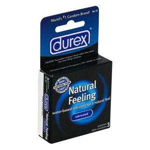 DUREX NATURAL FEELING LUBRICATED 3PK