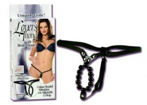 LOVER'S THONG W/STROKER BEADS