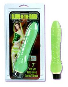 GLOW IN THE DARK JELLY PENIS GREEN