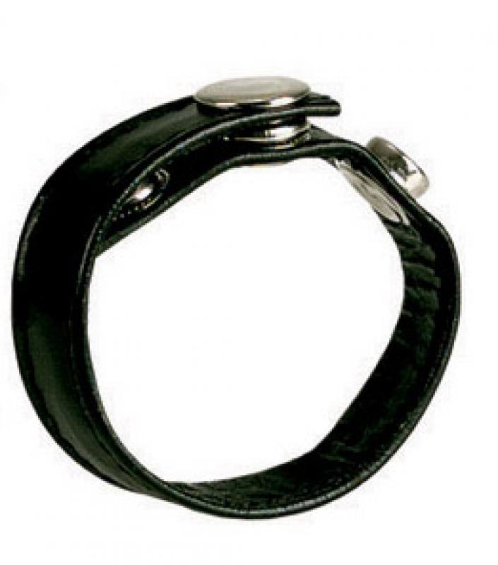 Black Leather Ring image 2