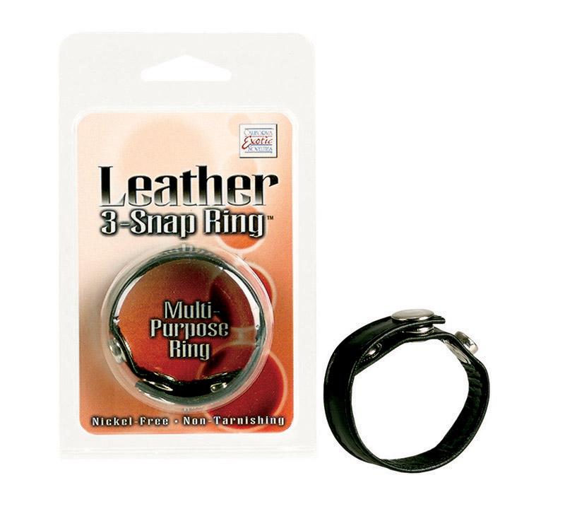 Black Leather Ring image 3