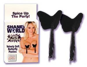 SHANE'S PASTIES BLACK BUTTEFLY