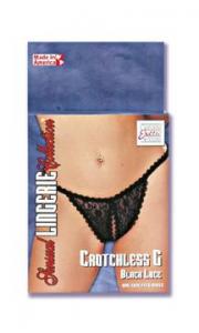 CROTCHLESS G BLACK LACE