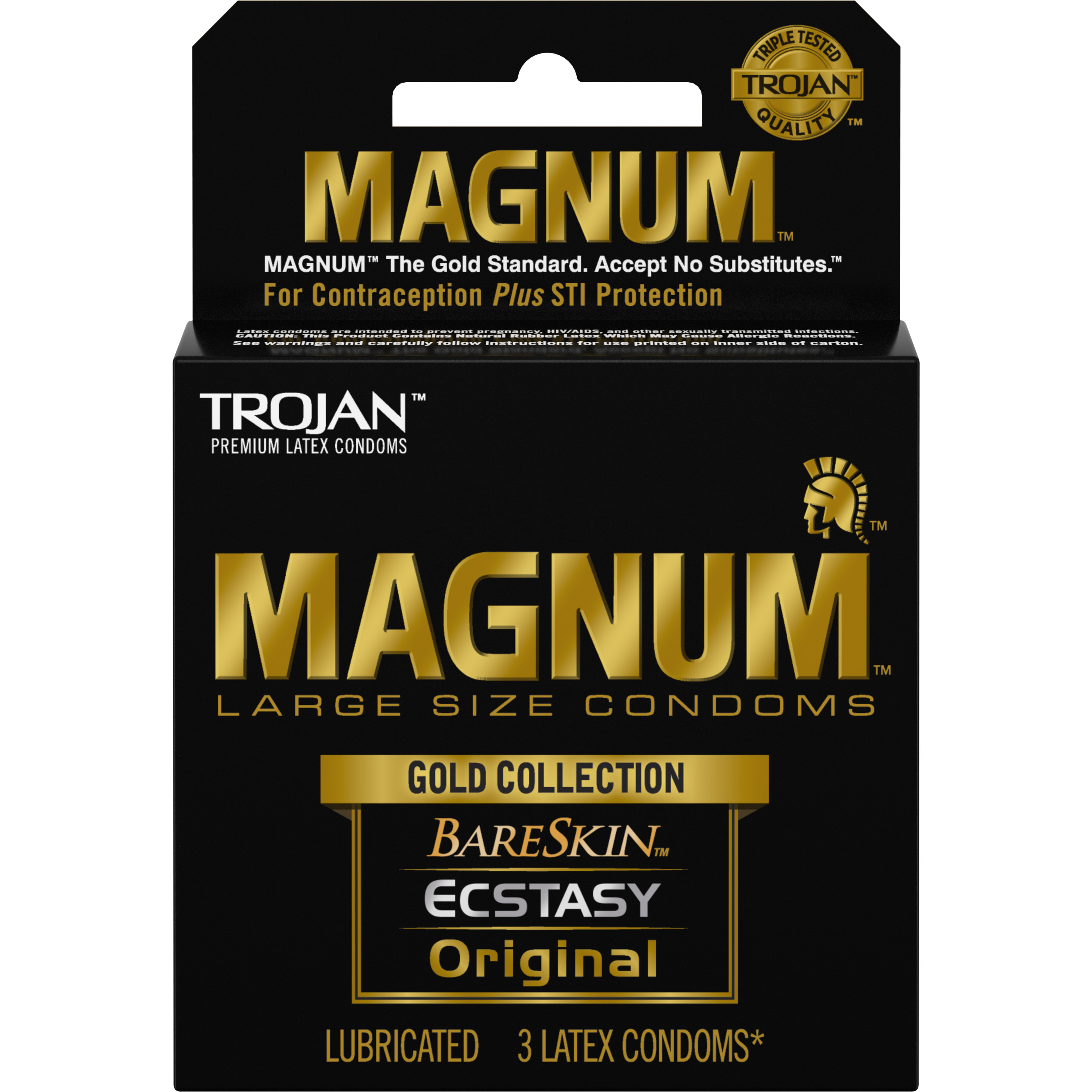 TROJAN MAGNUM GOLD COLLECTION 3PK - T01987