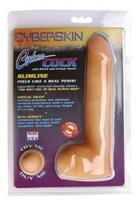 CYBERSKIN CYBER COCK W/ BALLS SLIMLINE