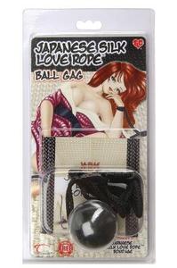 JAPANESE LOVE ROPE  BALL GAG BLACK