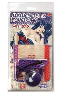 JAPANESE LOVE ROPE BALL GAG PURPLE