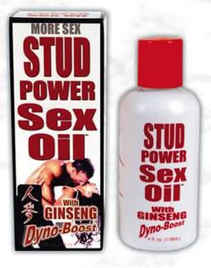 STUD POWER SEX OIL 4OZ.