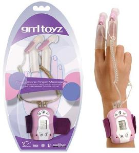 GRRL TOYZ DUAL SILICONE FINGER MASSAGER