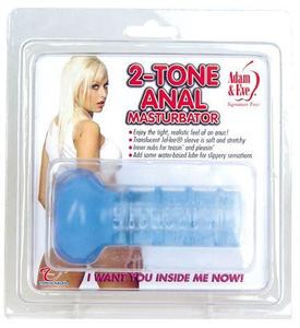 2-TONE ANAL MASTURBATOR BLUE