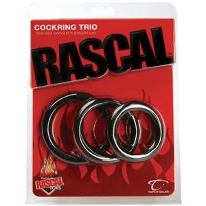 RASCAL COCKRING TRIO BLACK