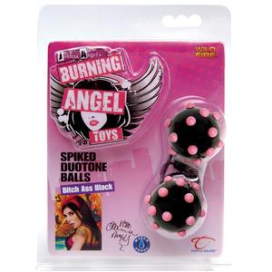 JOANNA ANGEL SPIKED DUOTONE BALLS BLACK