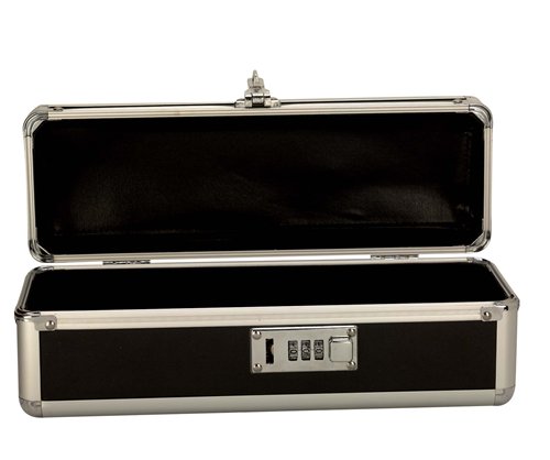 Lockable Vibrator Case Black Small - BMS09911