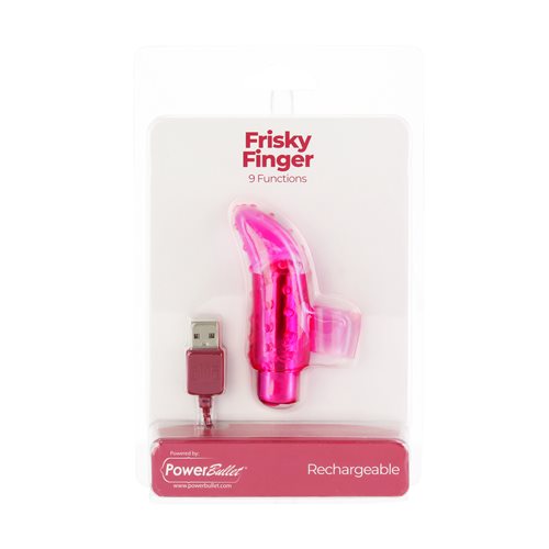 Rechargeable Frisky Finger Massager - Pink - Image 2