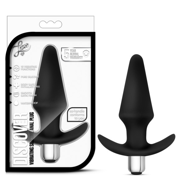 LUXE DISCOVER BLACK ANAL PLUG - BN10585