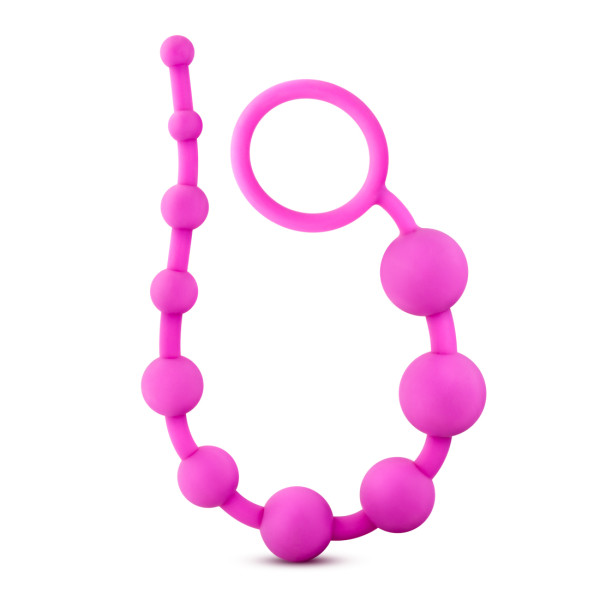 LUXE SILICONE 10 BEADS PINK  - BN11000