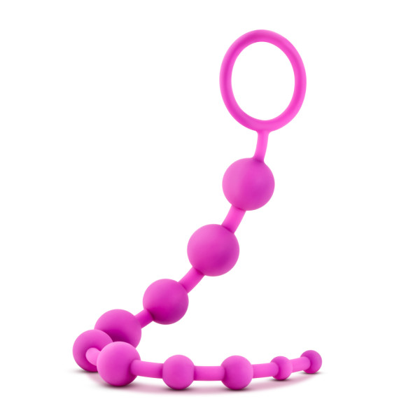 LUXE SILICONE 10 BEADS PINK  - BN11000