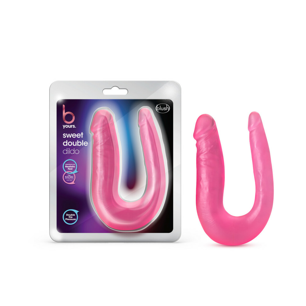 B YOURS SWEET DOUBLE DILDO PINK 