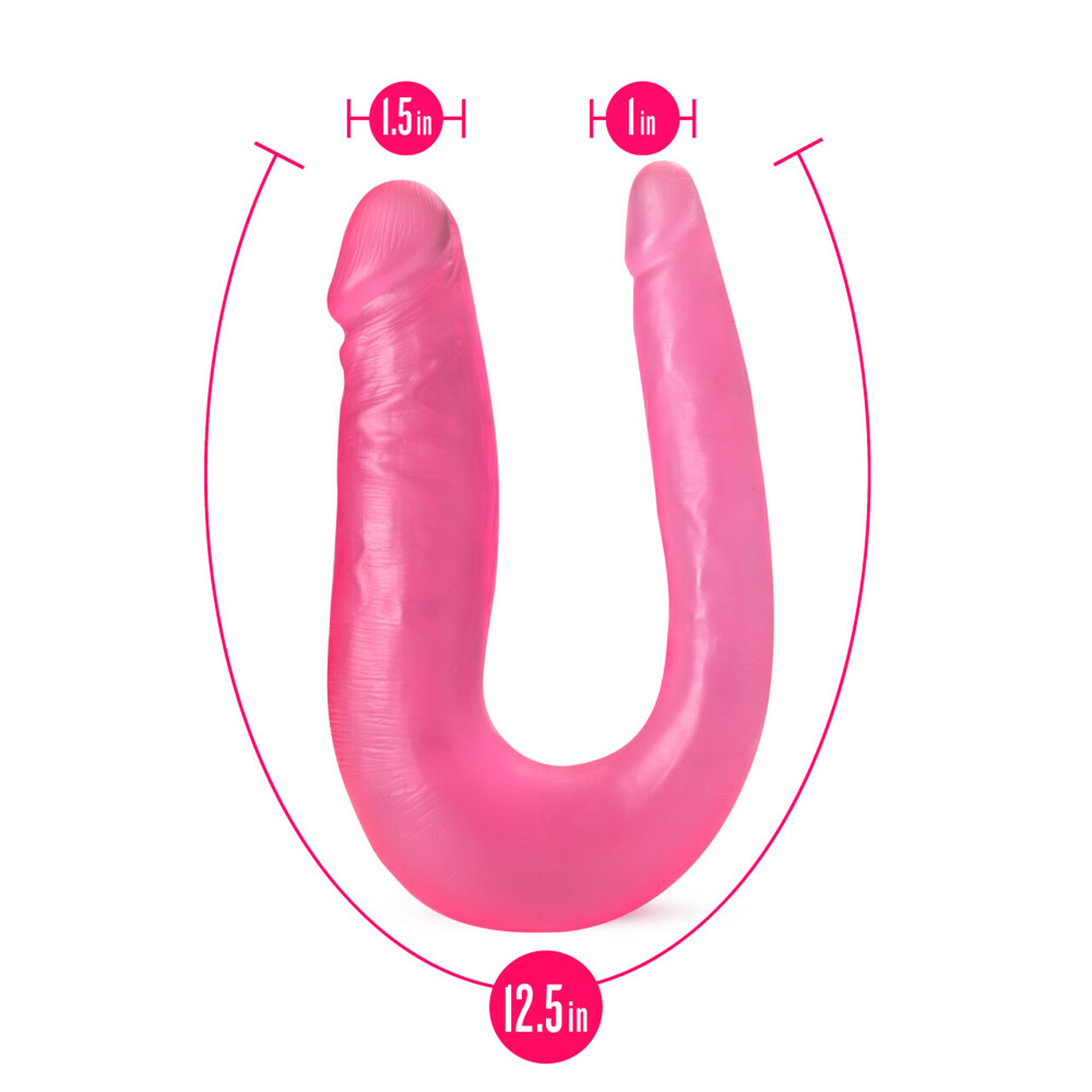 B YOURS SWEET DOUBLE DILDO PINK - BN34200