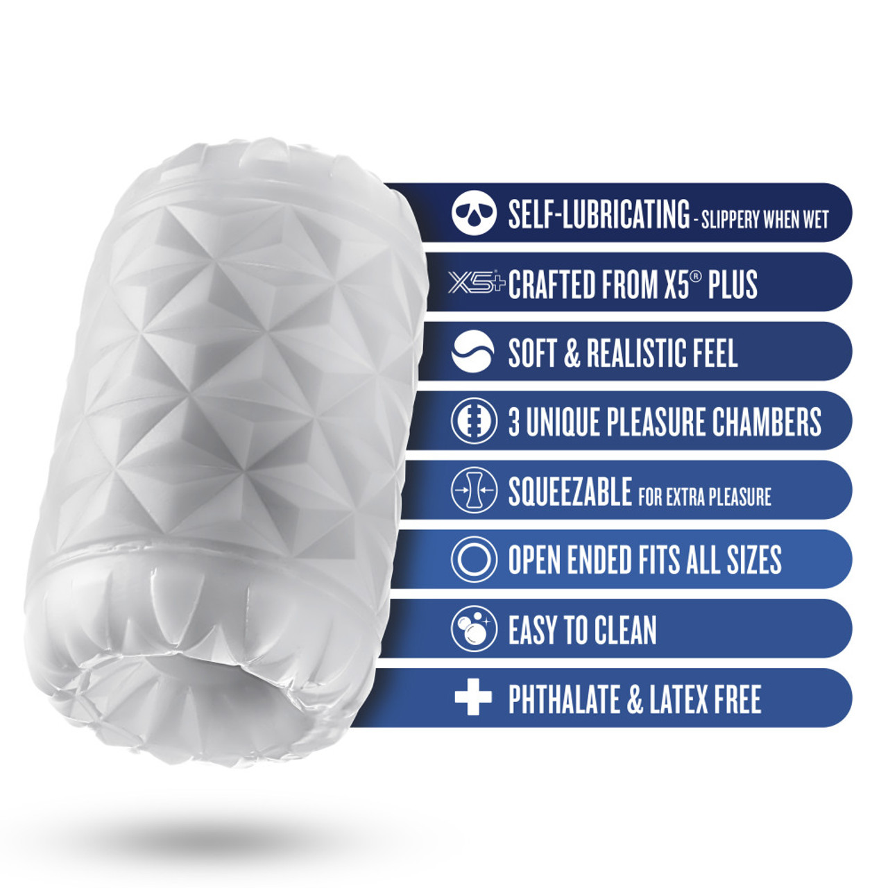 Rize Reakt Self Lubricating Stroker - White - Image 2