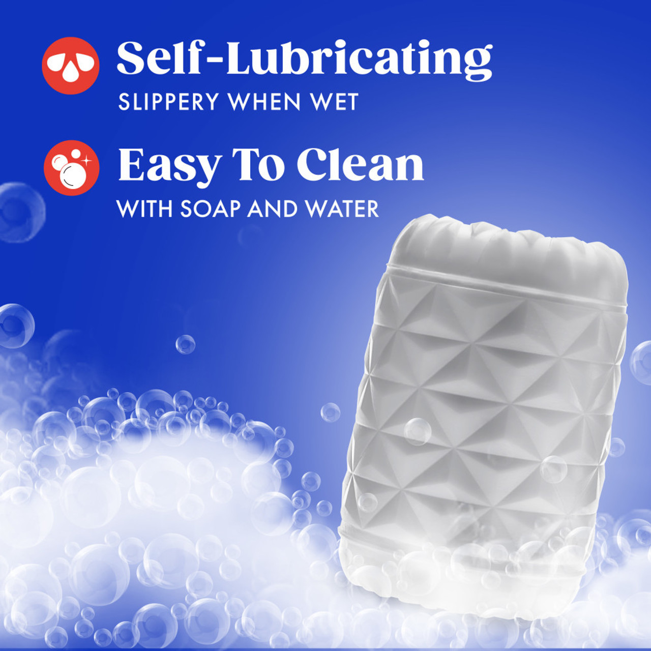Rize Reakt Self Lubricating Stroker - White - Image 4
