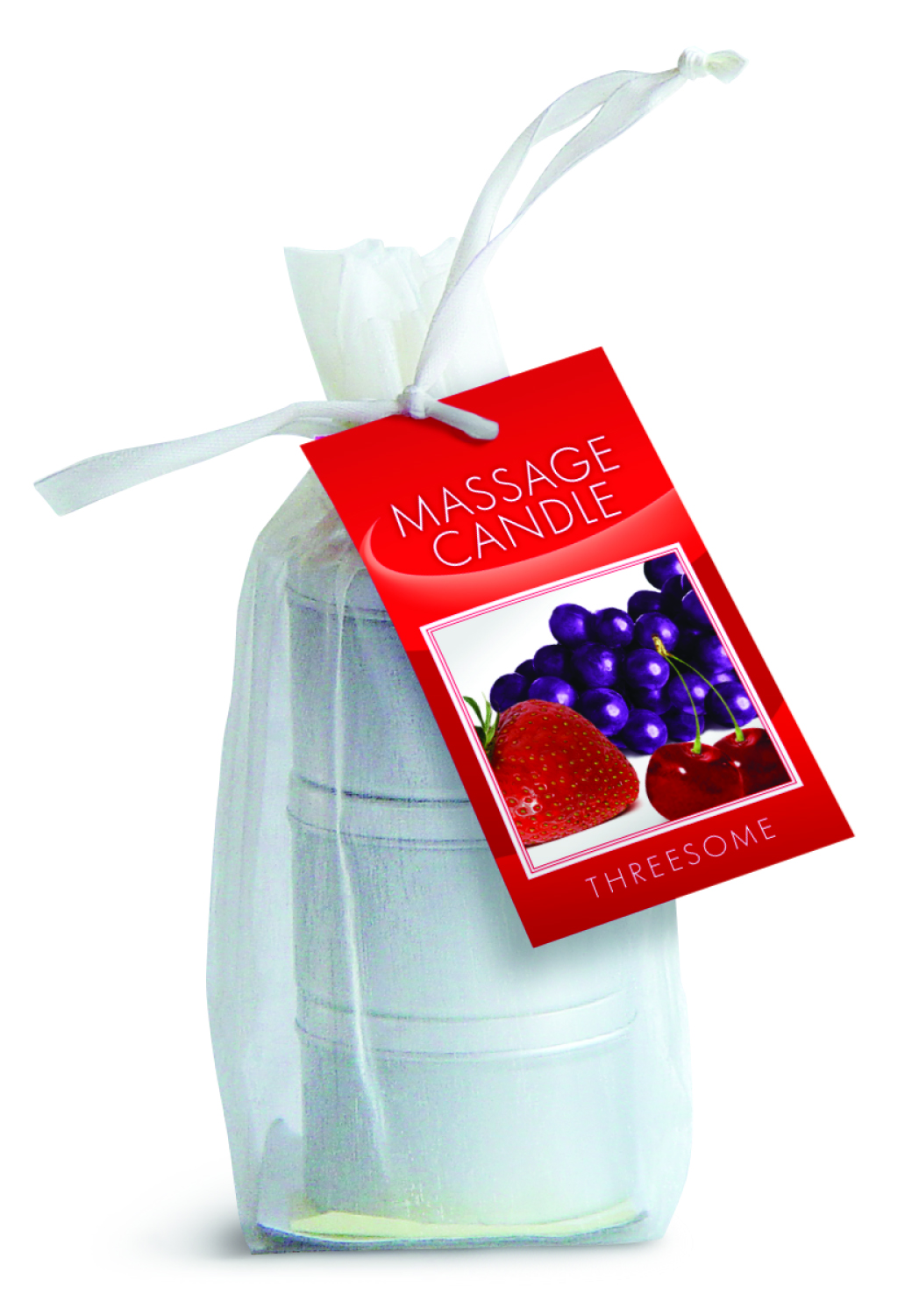 CANDLE 3 PACK EDIBLE CHERRY GRAPE STRAWBERRY  