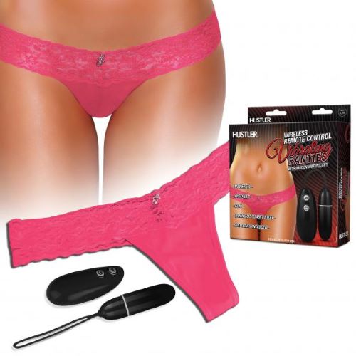 VIBRATING PANTIES S/M PINK WIRELESS REMOTE CONTROL 