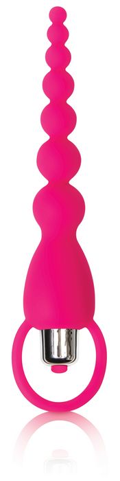 ADAM & EVE SILICONE BOOTY BLISS VIBRATING BEADS PINK  