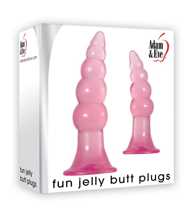 Adam & eve jelly butt plug set - ENAEWF26812.