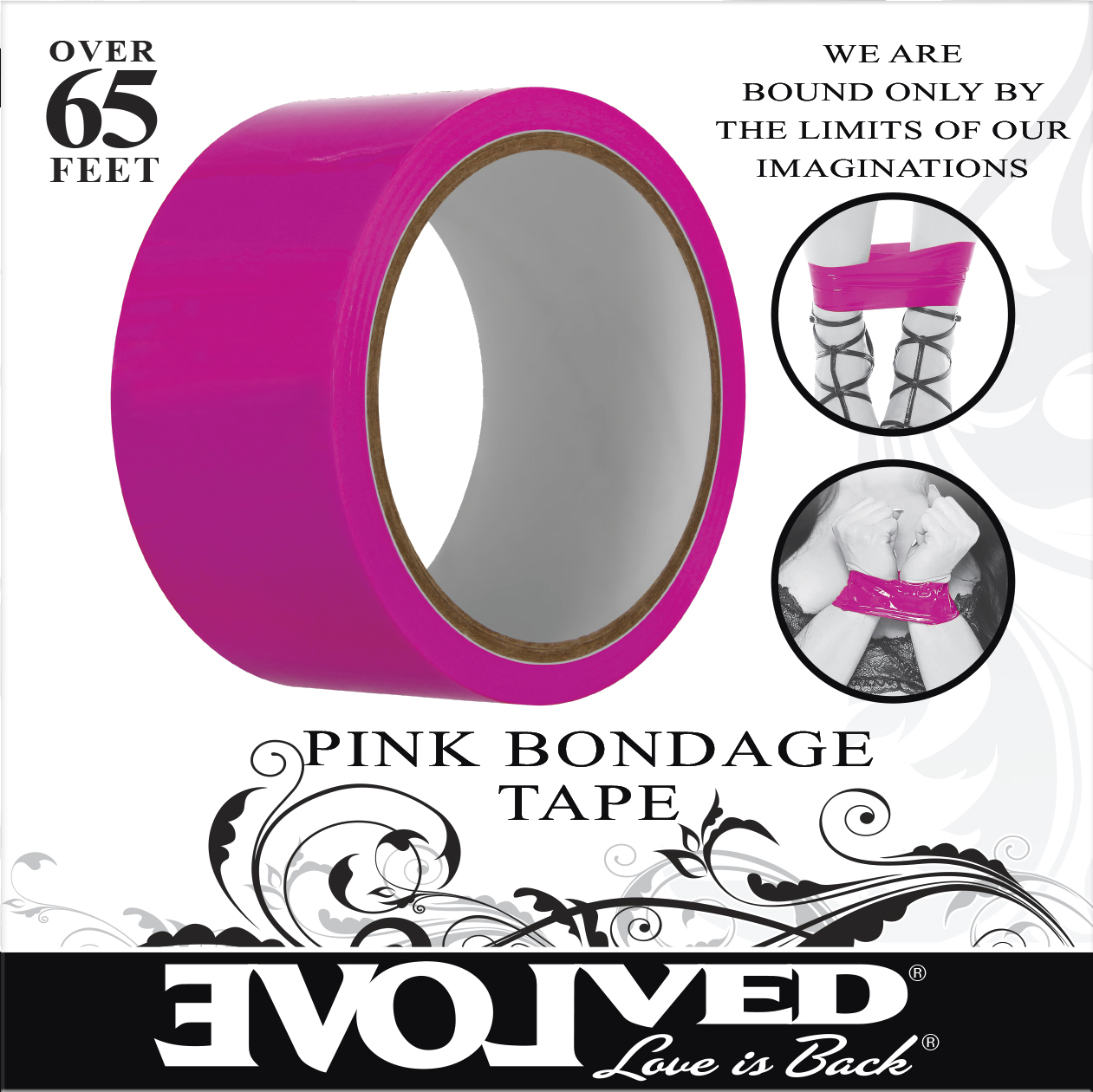 EVOLVED BONDAGE TAPE PINK 65 FT - ENBD82942
