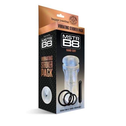 Mstr B8 Vibrating Stroker Hand Cuff 5 Pc Set - Image 2