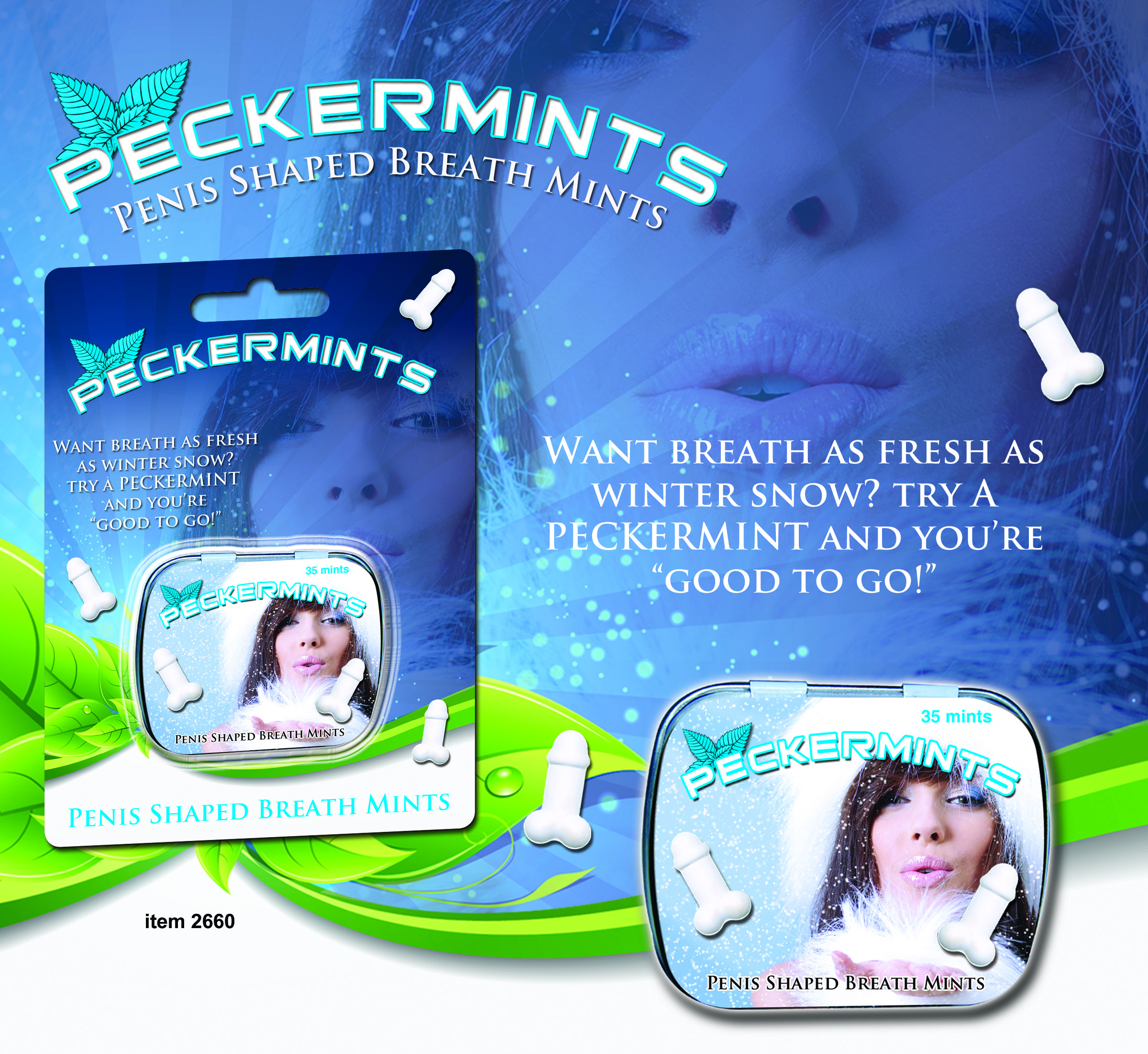 PECKERMINTS IN BLISTER CARD