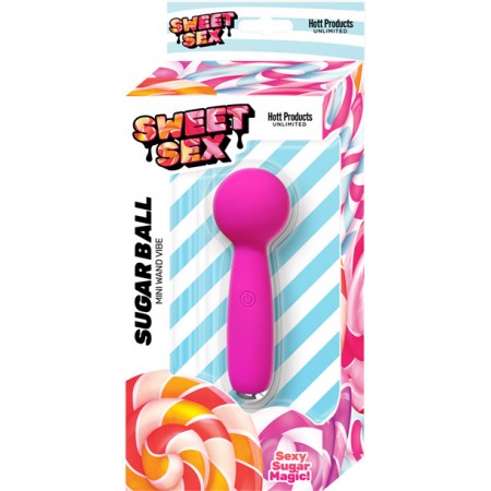 SWEET SEX SUGAR BALL MINI WAND MAGENTA