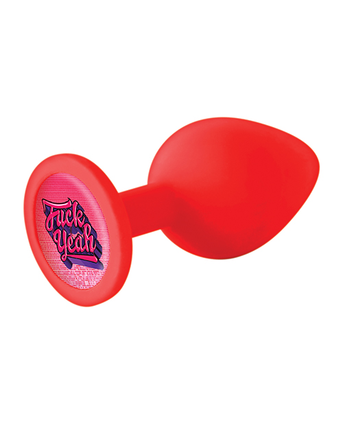 The 9'S Booty Call Silicone Butt Plug Red Fuck Yeah - Image 3