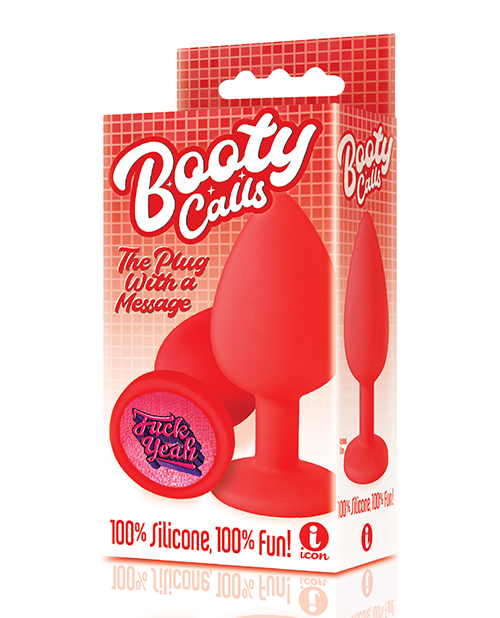 The 9'S Booty Call Silicone Butt Plug Red Fuck Yeah - Image 4
