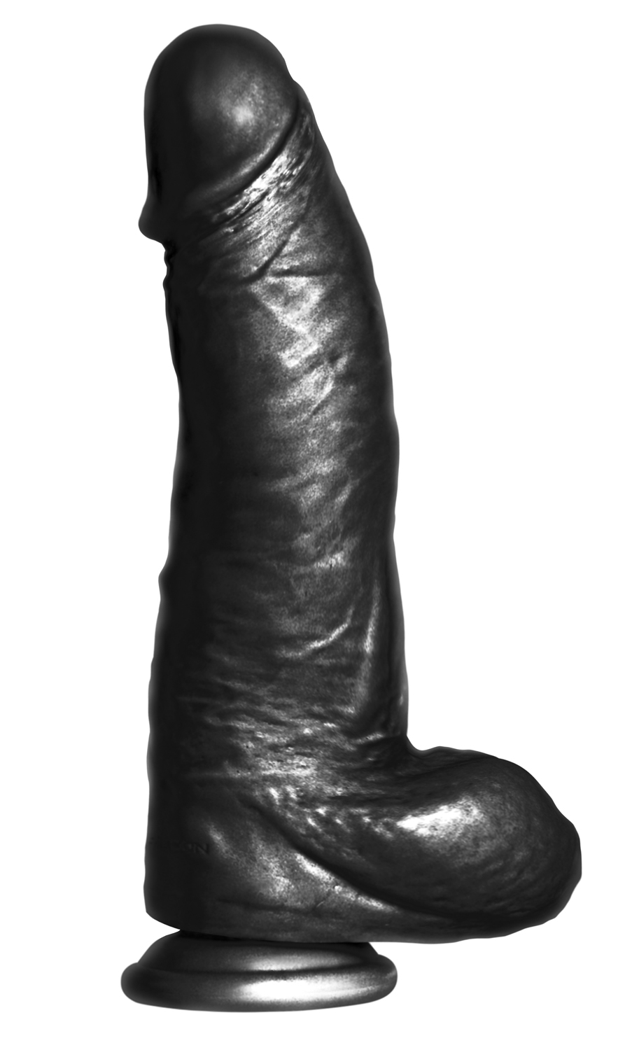 Falcon Big Black Cock Phat Boy 10 inches realistic dildo with suction cup b...