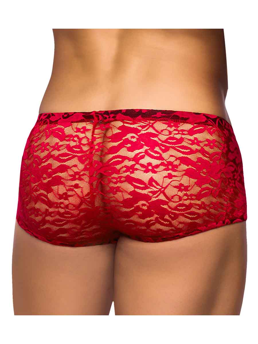 Mini Short Stretch Lace Medium - Red - Image 2