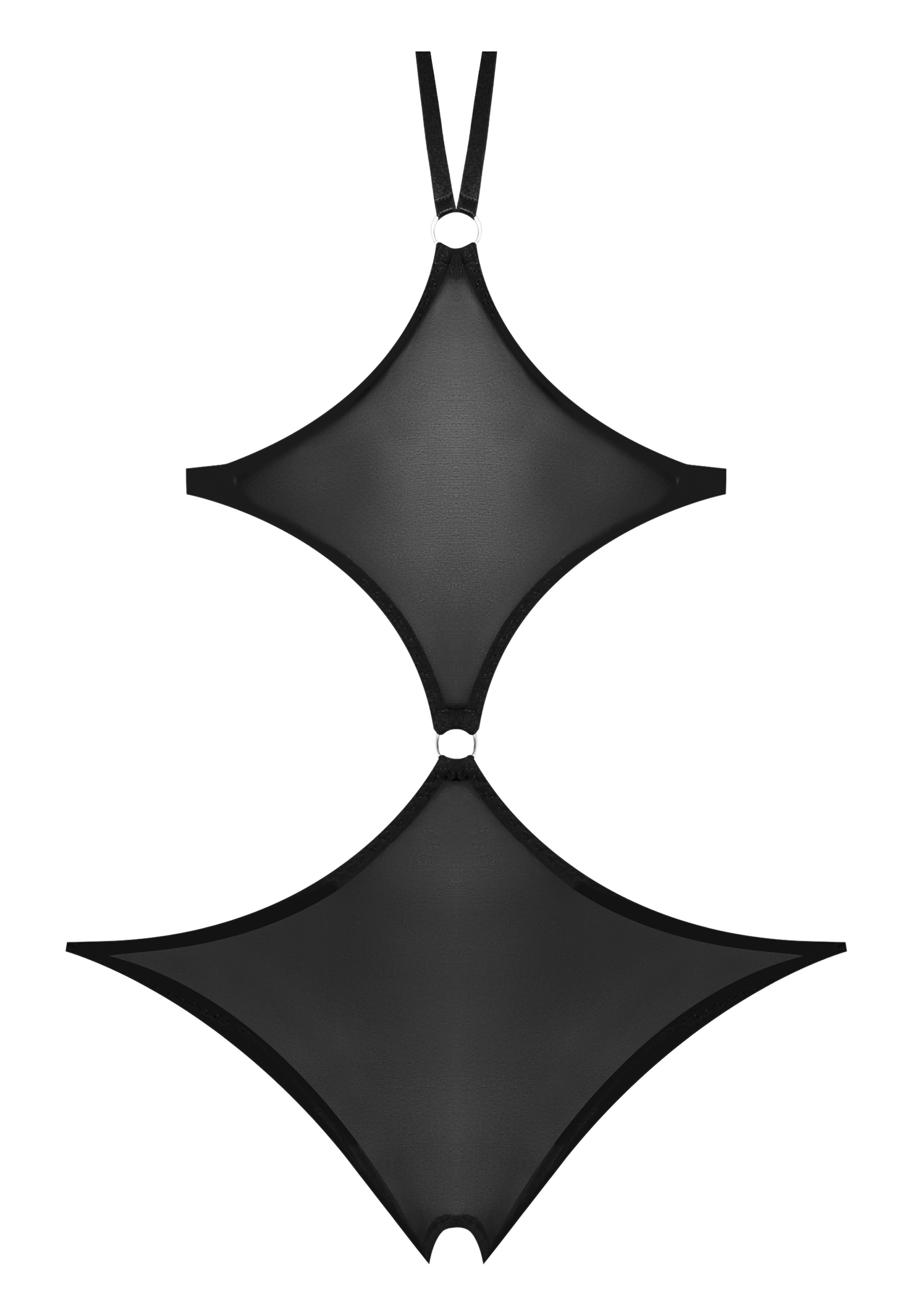 Sassy Cupless & Crotchless Teddy Black S/m - Image 5