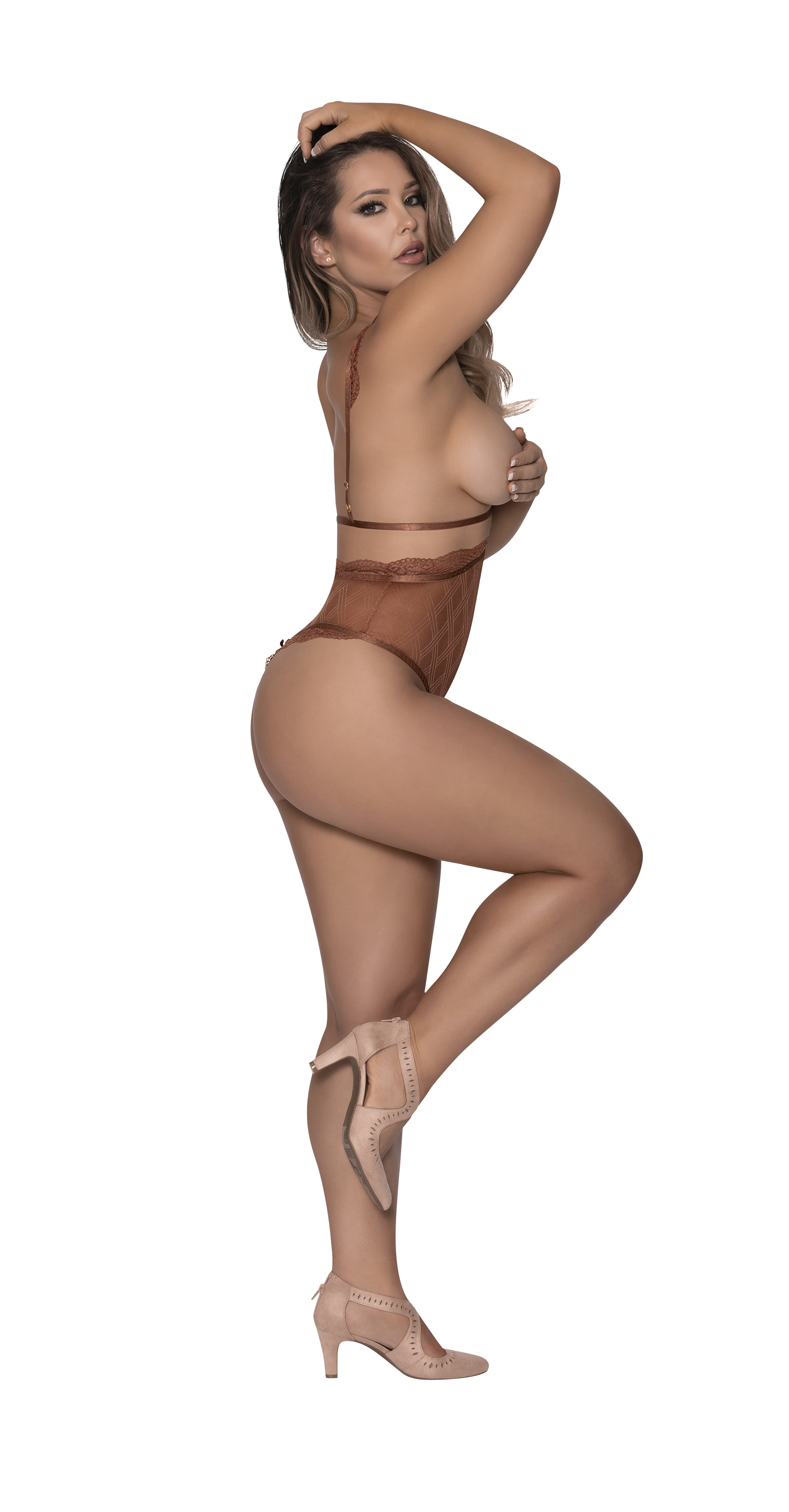 Caramel Kiss Cupless Teddy Caramel S/m - Image 3