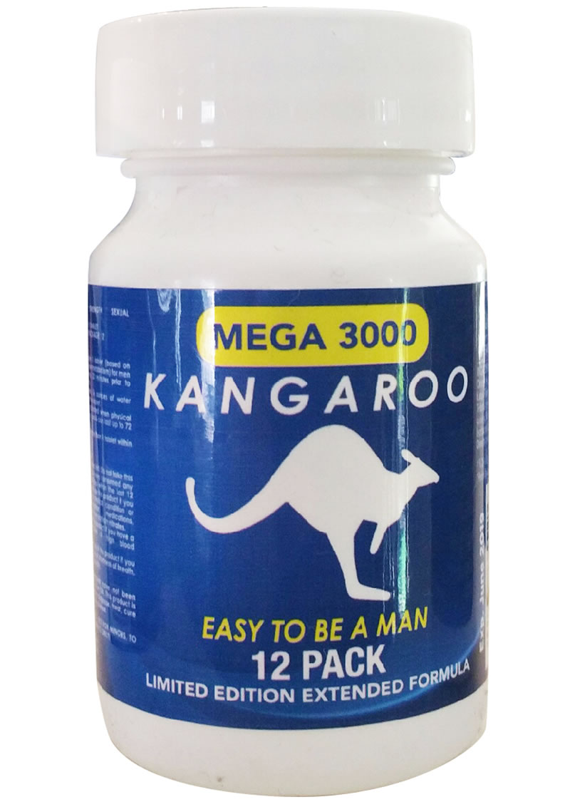 KANGAROO FOR HIM MEGA 3000 BLUE BOTTLE 12 PC 