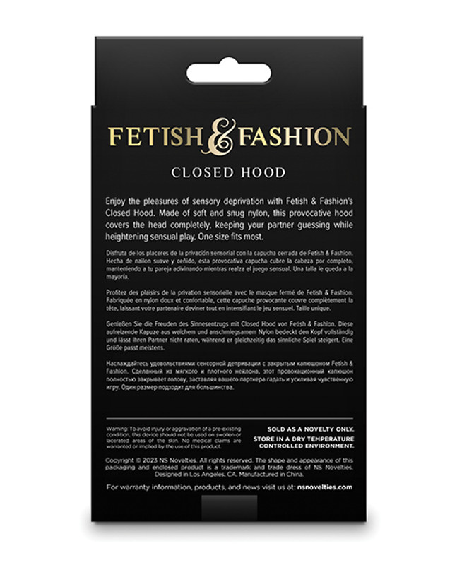 Fetish & Fantasy Closed Hood - White - Image 2