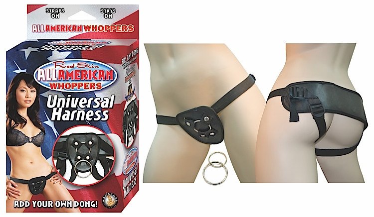 ALL AMERICAN WHOPPERS UNIVERSAL HARNESS BLACK  