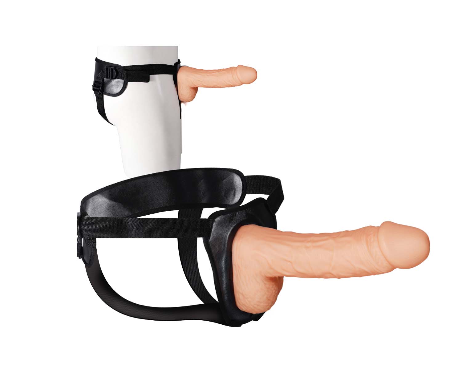 ERECTION ASSISTANT HOLLOW STRAP-ON 8.5IN WHITE - NW30551